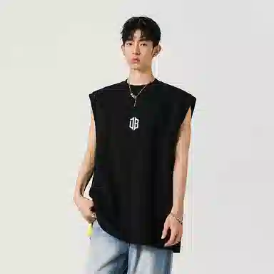 大卫贝肯 日系简约纯色经典基础款百搭跑步健身亲肤柔软透气宽松圆领无袖背心 男女同款