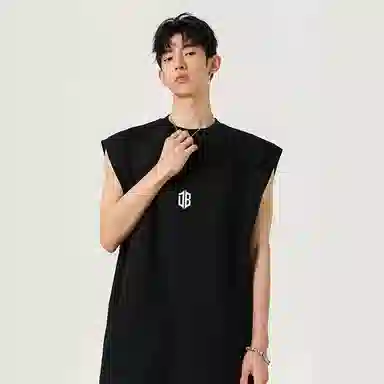 大卫贝肯 日系简约纯色经典基础款百搭跑步健身亲肤柔软透气宽松圆领无袖背心 男女同款