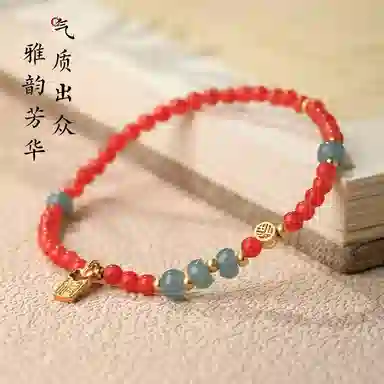 【鸿运当头】 指尖瑰宝 柿柿如意吉祥平安好运暴富吉星高照时来运转招财进宝好运连连新中式国潮手链#好运天然 玛瑙 手串 男女同款情侣款