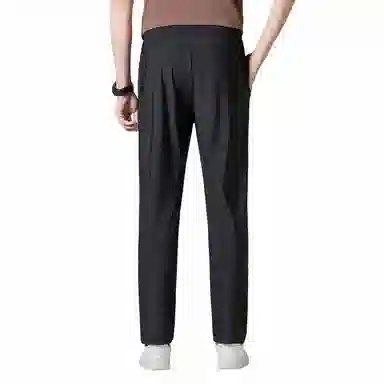 老爷车 纯色高弹直筒宽松休闲裤 男款