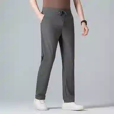 老爷车 纯色高弹直筒宽松休闲裤 男款