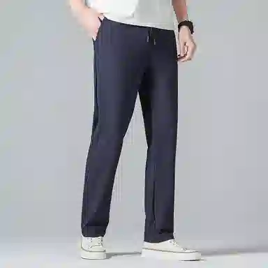 老爷车 纯色高弹直筒宽松休闲裤 男款