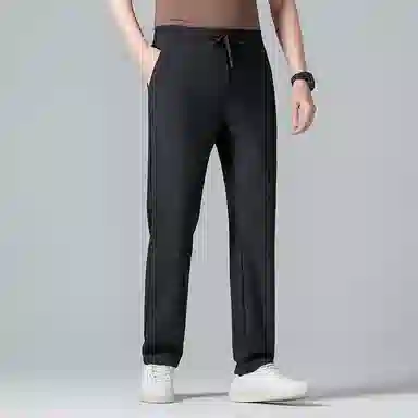 老爷车 纯色高弹直筒宽松休闲裤 男款