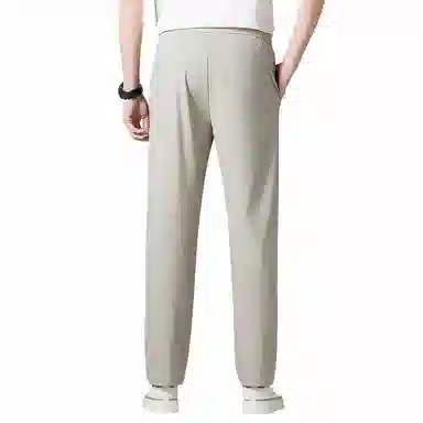 老爷车 纯色高弹直筒宽松休闲裤 男款