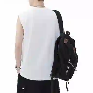 赞仕 凉感速干坎肩运动无袖背心 男女同款