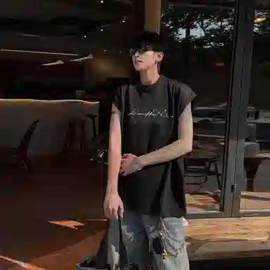 大卫贝肯 基础款舒适健身运动百搭透气亲肤柔软宽松圆领背心 男女同款