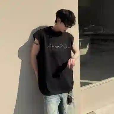 大卫贝肯 基础款舒适健身运动百搭透气亲肤柔软宽松圆领背心 男女同款