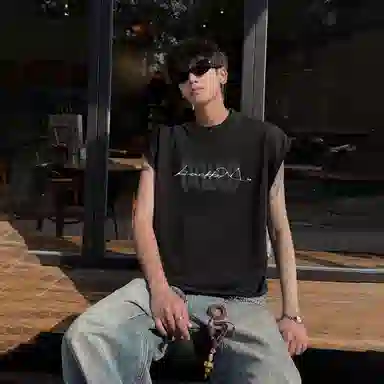 大卫贝肯 基础款舒适健身运动百搭透气亲肤柔软宽松圆领背心 男女同款