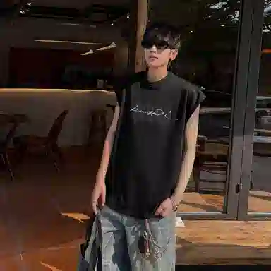 大卫贝肯 基础款舒适健身运动百搭透气亲肤柔软宽松圆领背心 男女同款