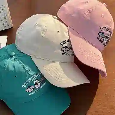 杨同学 卡通动通动漫帽 棉 鸭舌帽 女款