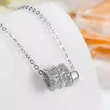 良碧 小蛮腰 几何复古经典轻奢气质小众设计高级感 百搭简约学生森系小清新 合金 项链 女款