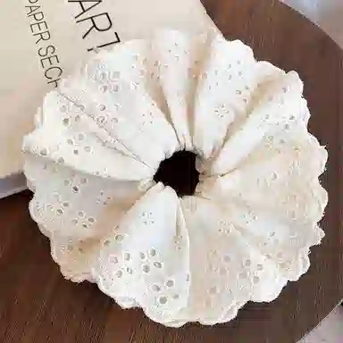 蒙妮 四层甜美蕾丝花边头绳 布艺 发圈 男女同款情侣款