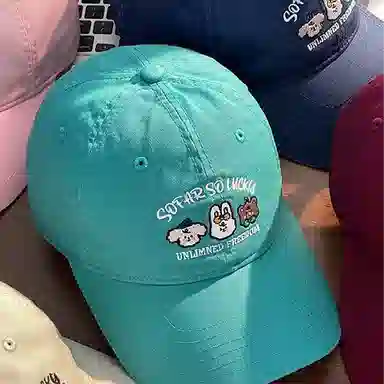 杨同学 卡通动通动漫帽 棉 鸭舌帽 女款