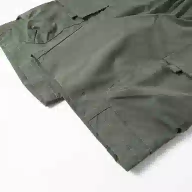 海尔斯 美式高街舒适时尚简约纯色速干宽松潮流百搭系带薄款休闲短裤 男款