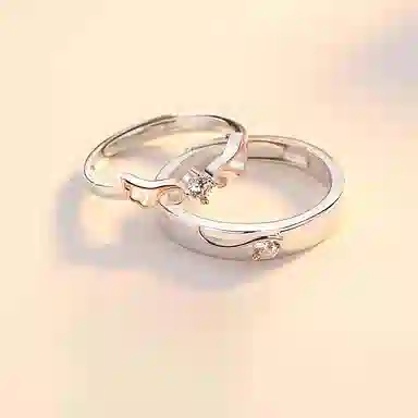 Lockstarfy Angel Wing Ring