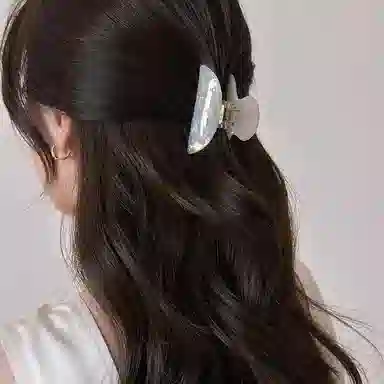 水中玉 人鱼姬醋酸小号抓夹高级感精致发卡发量少头饰 亚克力 发夹 女款