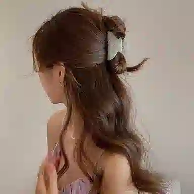 水中玉 人鱼姬醋酸小号抓夹高级感精致发卡发量少头饰 亚克力 发夹 女款