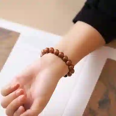 阿七 五路财神转运珠 招财纳福打磨盘串 桃木 手串 男女同款情侣款