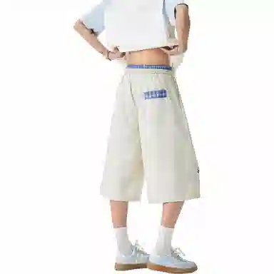 哲源 美式腊肠小狗趣味卡通图案凉感透气户外通勤百搭宽松痞帅运动七分休闲短裤 男女同款