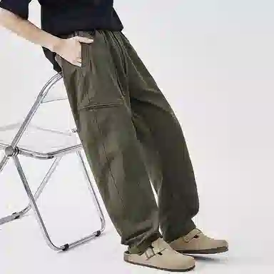 隐狼世家 宽松直筒潮流时尚百搭舒适休闲裤 男款