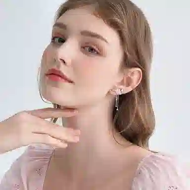 潮色绘 珍珠樱花流苏 轻奢小众 高级感 温柔甜美风 蝴蝶 铜 耳环 女款