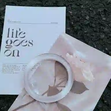 兰慕茵诺 新中式轻奢冰底香槟金 一步一响 温婉气质清冷感美人必备 显白素圈香槟色 #好运 琉璃 手镯 女款