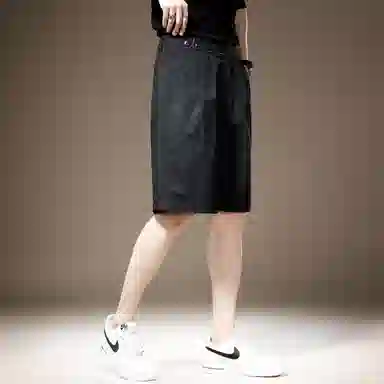 贵色 跑步通勤创意设计工装短裤 男女同款