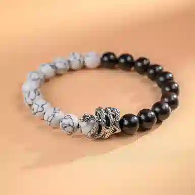 【到手2条】 素于 国潮新中式小众轻奢设计纯手工编织天官赐福八方来财出入平安本命年招财#好运饰品 玻璃 手绳 男女同款情侣款