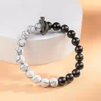 【到手2条】 素于 国潮新中式小众轻奢设计纯手工编织天官赐福八方来财出入平安本命年招财#好运饰品 玻璃 手绳 男女同款情侣款