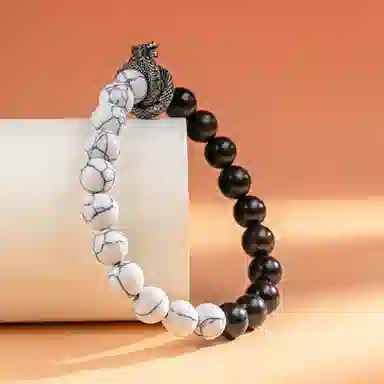 【到手2条】 素于 国潮新中式小众轻奢设计纯手工编织天官赐福八方来财出入平安本命年招财#好运饰品 玻璃 手绳 男女同款情侣款