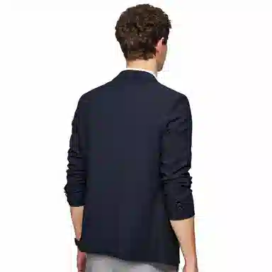 红豆 轻薄透气肌理感弹力商务西装 男款 蓝色