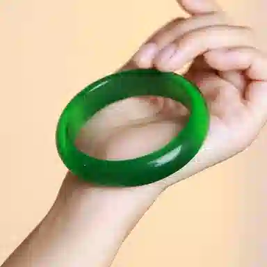 镯钰瑭 【高品质】贵妃 新中式国潮古风气质美人一步一响 高级清冷感叠戴必备 玻璃猫眼 手镯 女款