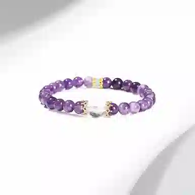 【一路逆袭 紫定成功】 迎百宝 紫气东来 新中式国风招财开运旺事业 贵人相逢万事顺遂 智慧能量石转运珠天然 紫水晶 手串 男女同款情侣款