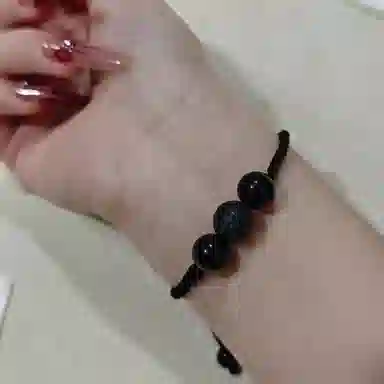 【到手2条】 素于 小众轻奢设计几何元素国潮新中式复古风嘻哈编织转运珠手工编织时尚百搭平安喜乐#好运 琉璃 玉石手绳 男女同款情侣款