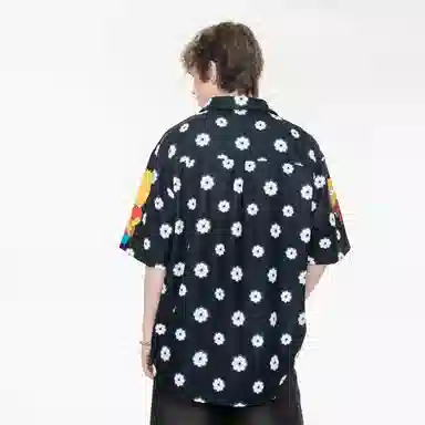 The Simpsons Retro Logo Hawaiian Shirt