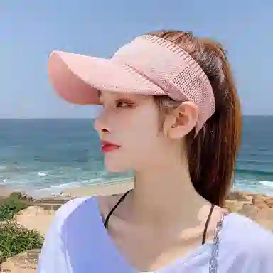冠辉 夏季防晒空顶户外运动时尚休闲日常通勤简约百搭太阳帽帽遮阳跑步骑车鸭舌加大檐遮阳防晒帽 涤纶 棒球帽 男女同款情侣款