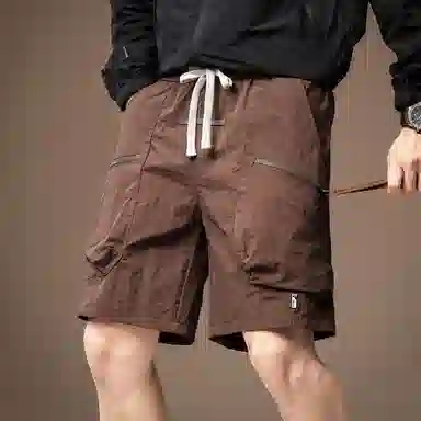 贵色 潮流舒适直筒休闲百搭五分工装短裤 男女同款