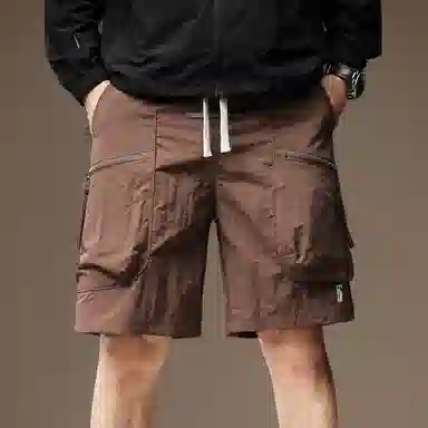 贵色 潮流舒适直筒休闲百搭五分工装短裤 男女同款