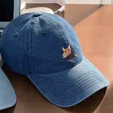 杨同学 可爱小狐狸 棉 鸭舌帽 男女同款情侣款