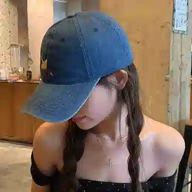 杨同学 可爱小狐狸 棉 鸭舌帽 男女同款情侣款