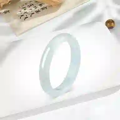 【甄选精品】 子夜星 新中式古典白月光夏日显白清凉心水润贵妃镯宫廷风国潮精致高级感搭配旗袍汉服#好运 玻璃猫眼 玉石手镯 女款