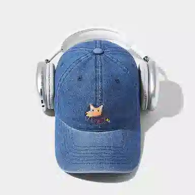 杨同学 可爱小狐狸 棉 鸭舌帽 男女同款情侣款