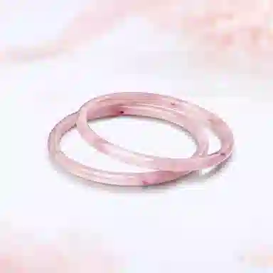 六桂福 福韵金 荆棘玫瑰 精致轻奢时尚优雅气质 小清新简约小众高级感设计 琉璃 手镯 女款