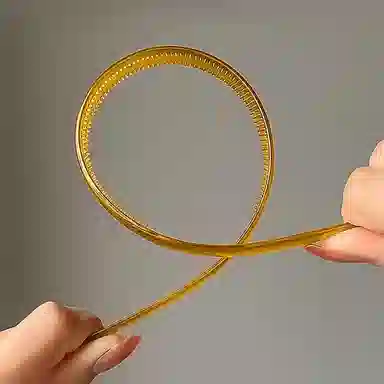 如花梦 高级感果冻带齿塑料防滑压发洗脸 亚克力 发箍 女款