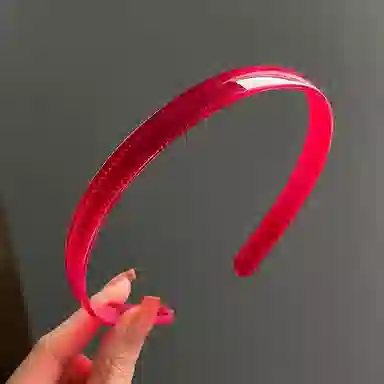 如花梦 高级感果冻带齿塑料防滑压发洗脸 亚克力 发箍 女款