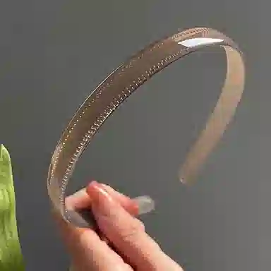 如花梦 高级感果冻带齿塑料防滑压发洗脸 亚克力 发箍 女款