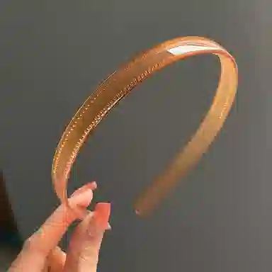 如花梦 高级感果冻带齿塑料防滑压发洗脸 亚克力 发箍 女款