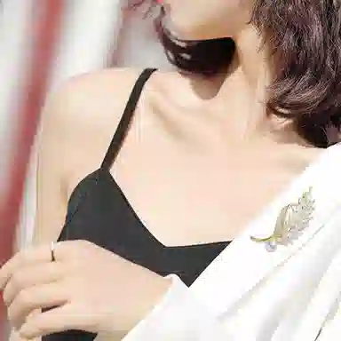 缔晶 法式浪漫复古时尚胸花配饰套装 日常通勤百搭防走光气质配饰 合金 胸针 女款