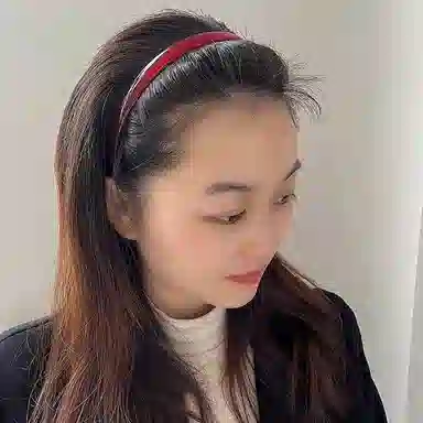 如花梦 高级感果冻带齿塑料防滑压发洗脸 亚克力 发箍 女款