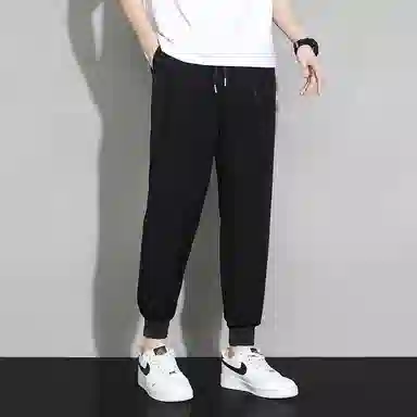 顶峰保罗 简约百搭复古宽松运动速干舒适时尚休闲裤 男女同款